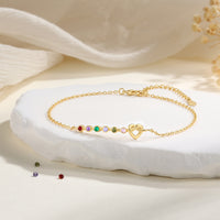 Custom Birthstone Anklet