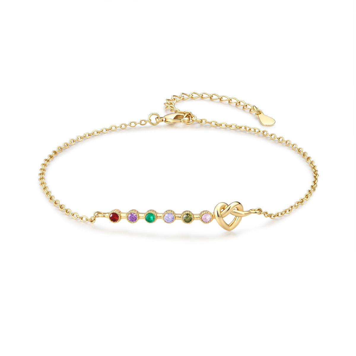 Custom Birthstone Anklet