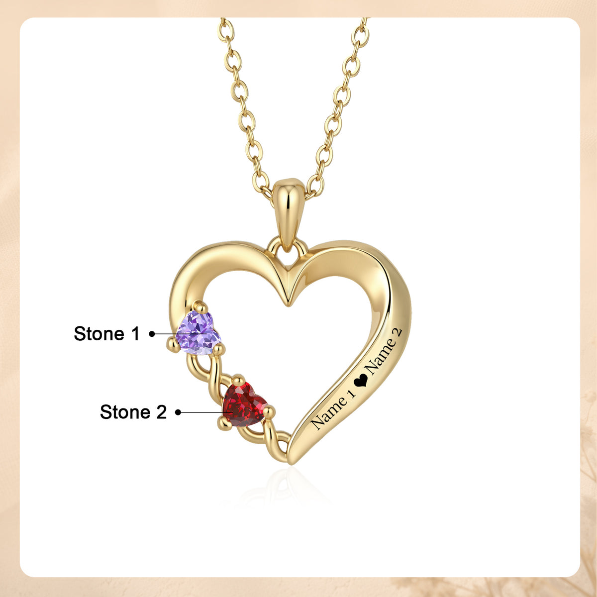 Personalized Birthstone Necklace