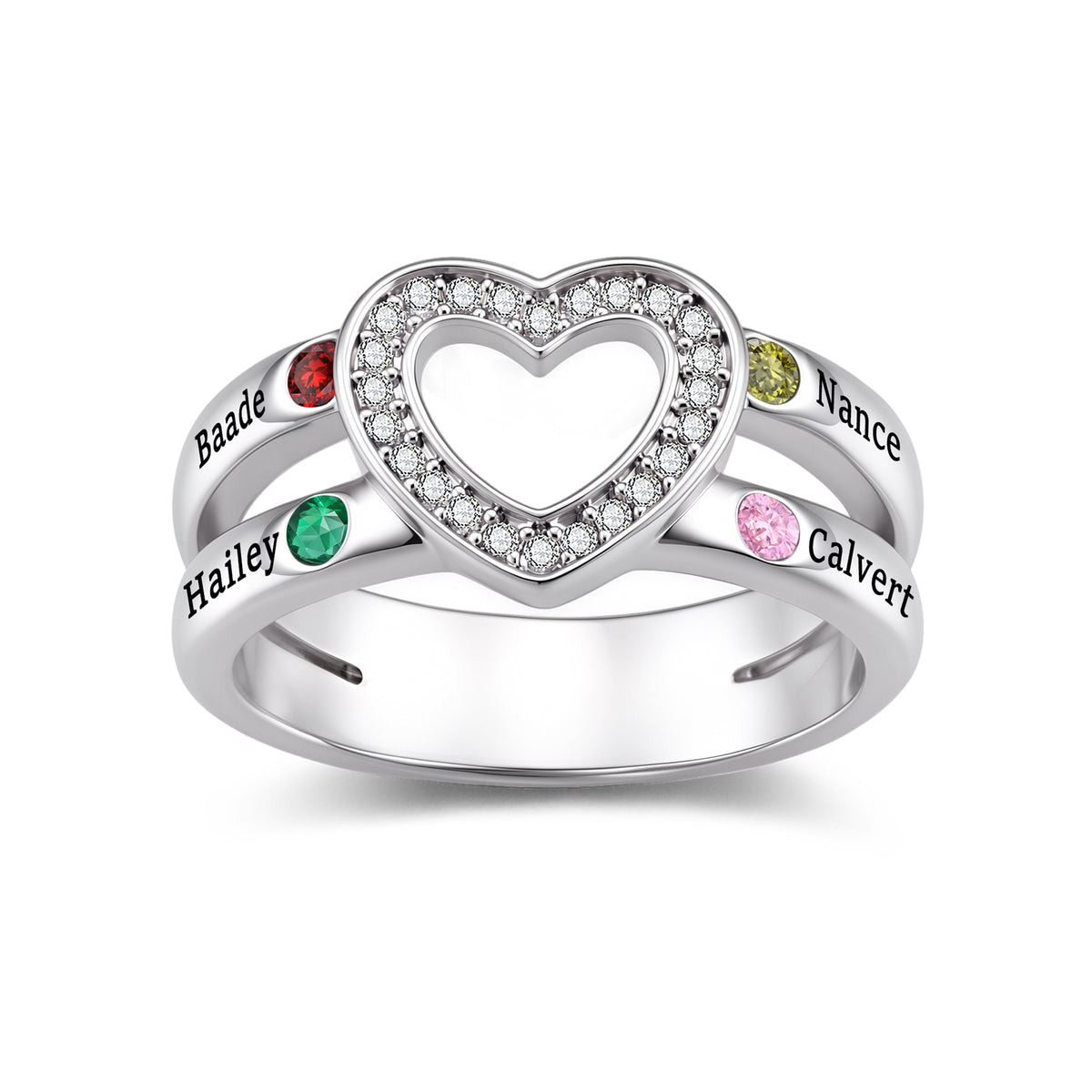 Personalized Birthstone Ring