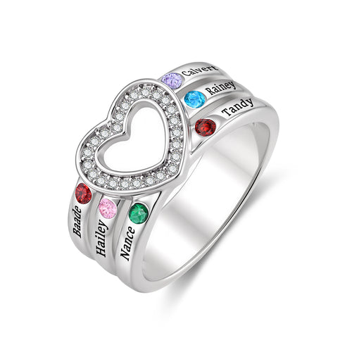 Personalized Birthstone Ring
