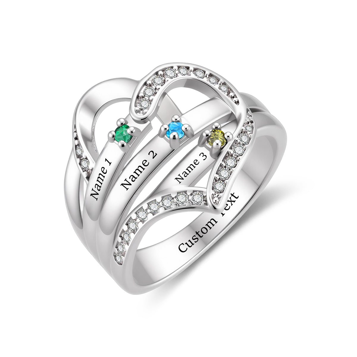 Personalized Birthstone Ring