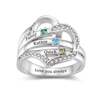 Personalized Birthstone Ring