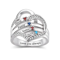 Personalized Birthstone Ring