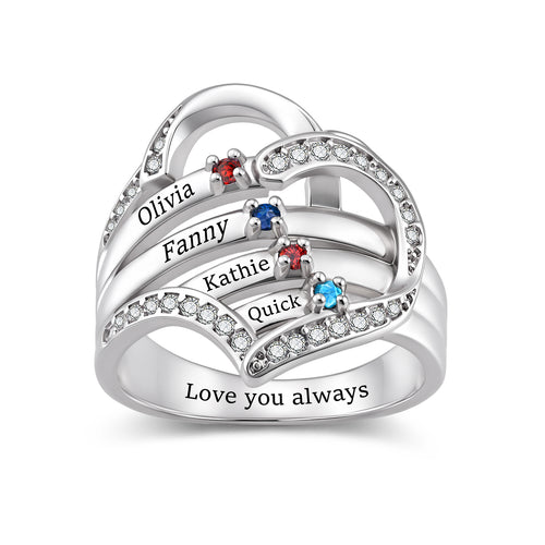 Personalized Birthstone Ring
