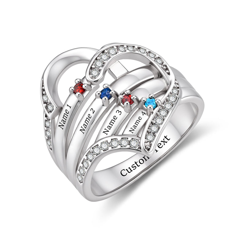 Personalized Birthstone Ring