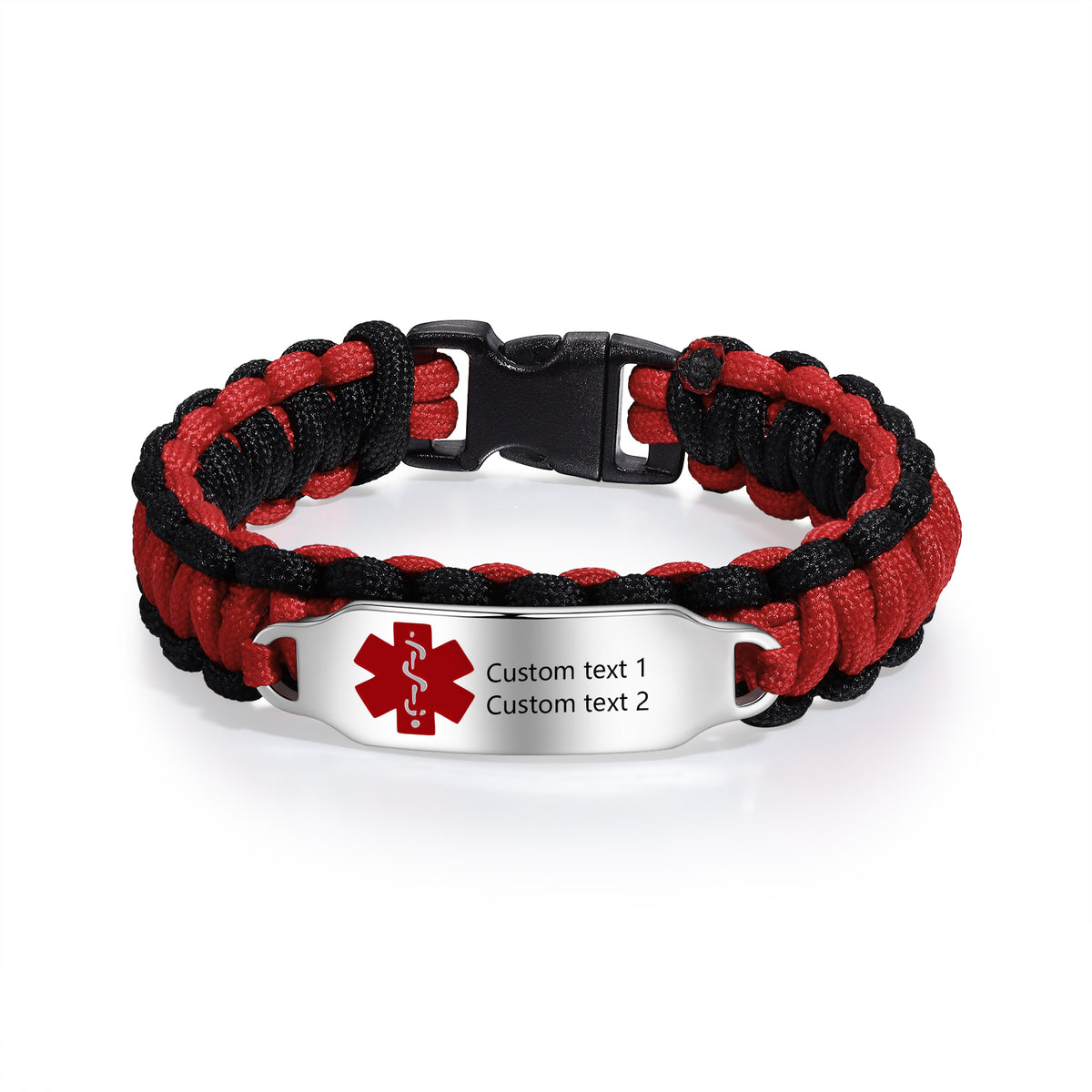 Personalized Paracord Medical ID Bracelet