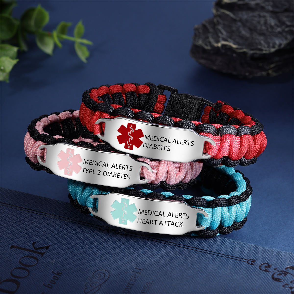 Personalized Paracord Medical ID Bracelet