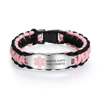 Personalized Paracord Medical ID Bracelet