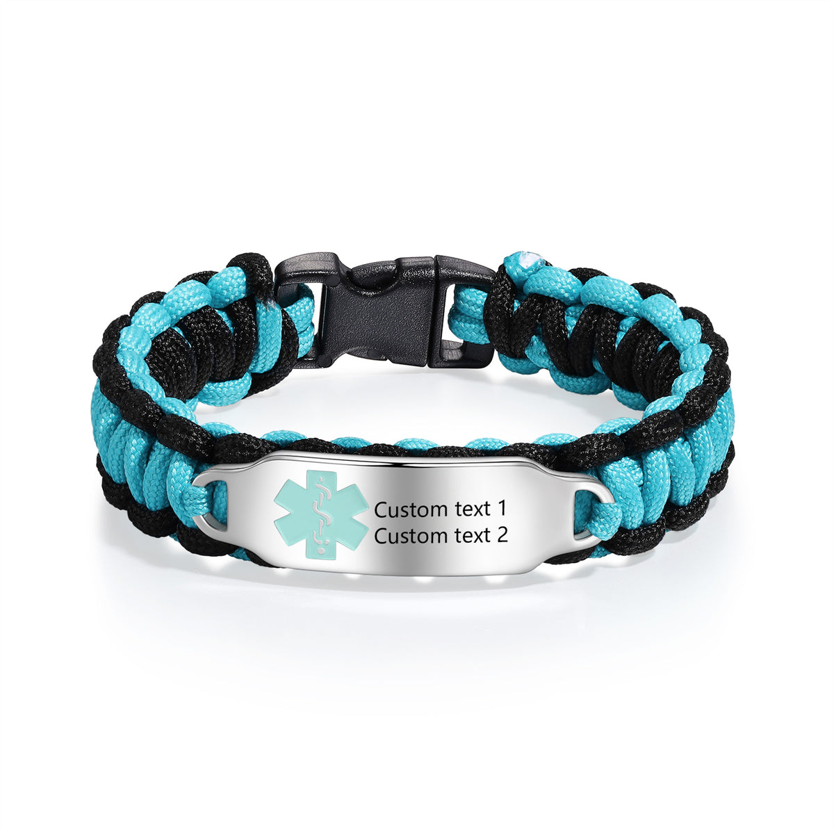 Personalized Paracord Medical ID Bracelet