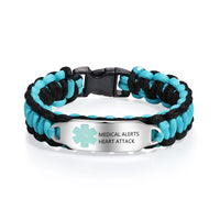 Personalized Paracord Medical ID Bracelet
