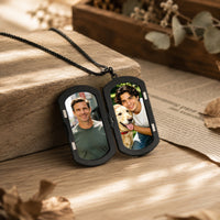 Personalized Photo Men's Necklace