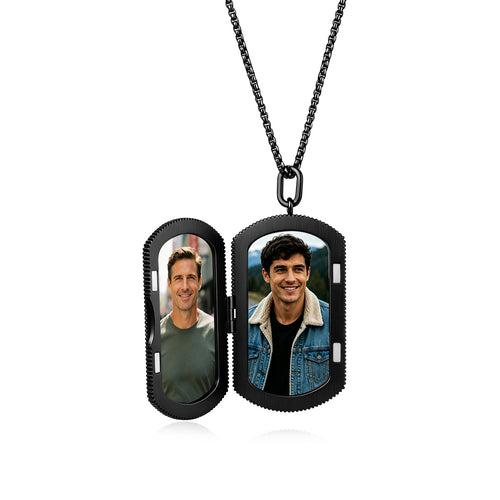 Personalized Photo Men's Necklace