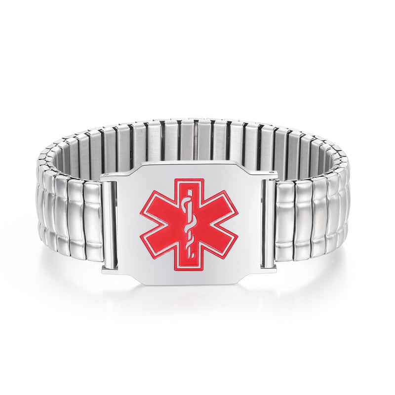 Stretch Band Medical ID Bracelet