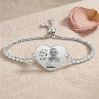 Personalized Memorial Photo & Engraved Bracelet