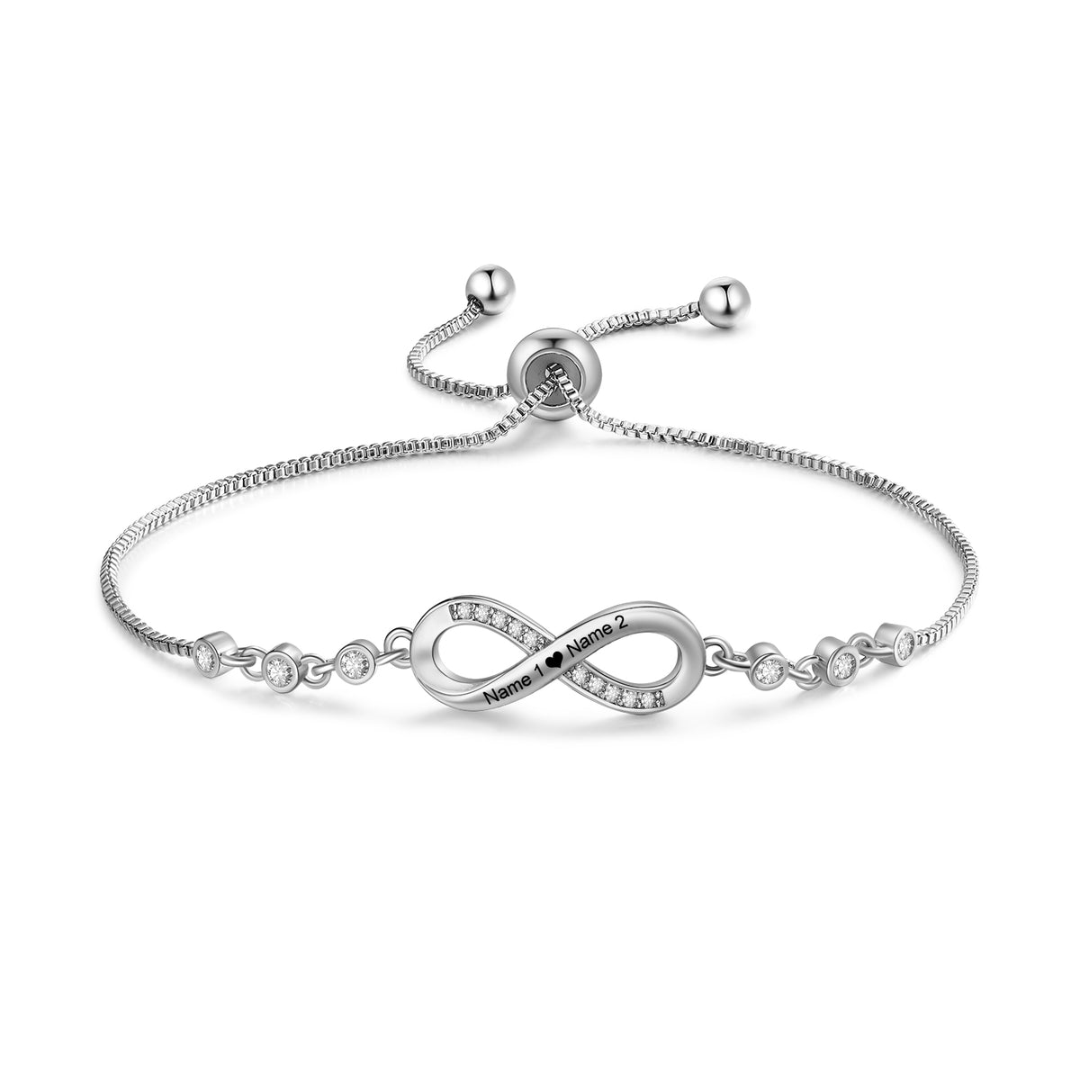 Men's Engraved Black Leather Bracelet