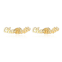 Personalized Script Name Stud Earrings