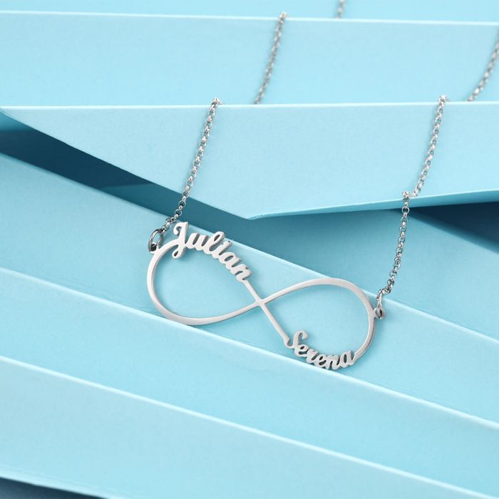 Personalized Infinity Two Name Necklace
