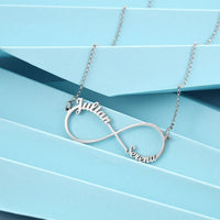 Personalized Infinity Two Name Necklace