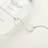 Personalized Infinity Two Name Necklace