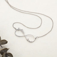 Personalized Infinity Two Name Necklace