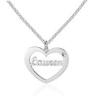 Custom Heart Name Necklace