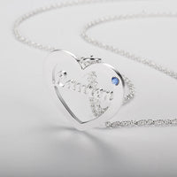 Custom Heart Name Necklace