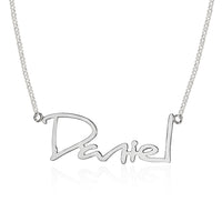 Sterling Silver Handwritten Name Necklace