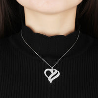 Personalized Double Heart Name Necklace