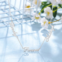 Custom Three Name Necklace