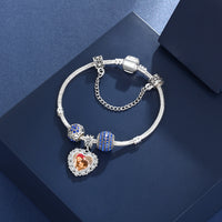 Personalized Heart Photo Dangle Charm with Engraving