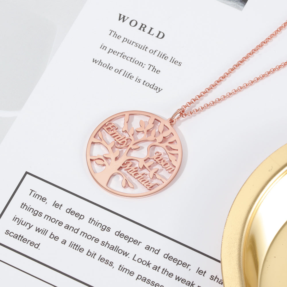 Tree of Life Family Name Necklace