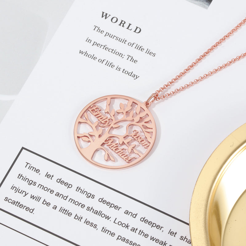 Tree of Life Family Name Necklace