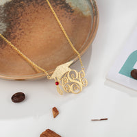 Personalized Graduation Cap Monogram Necklace