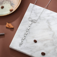 Infinity Baby Feet Name Drop Necklace