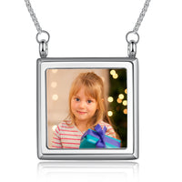 Personalized Square Photo Frame Necklace