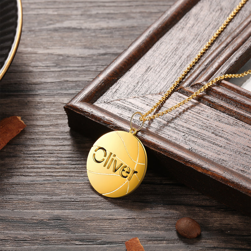 Personalized Basketball Name Necklace