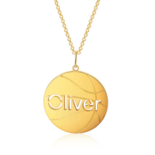 Personalized Basketball Name Necklace