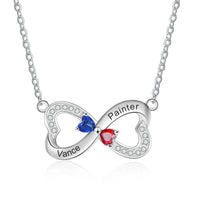 Custom Double Heart Necklace