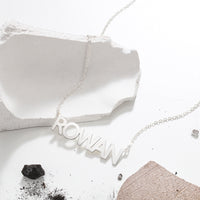 Personalized Block Letter Name Necklace
