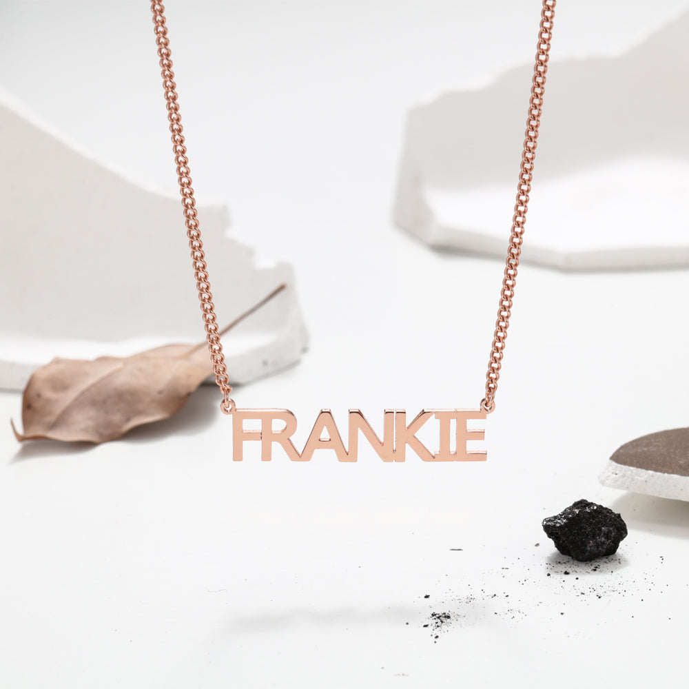 Personalized Capital Serif Name Necklace
