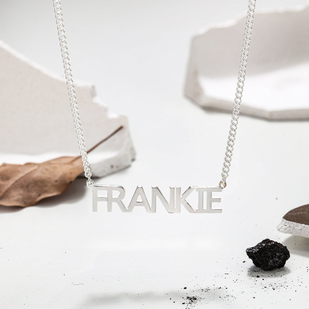 Personalized Capital Serif Name Necklace