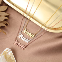 Personalized Old English Name Necklace