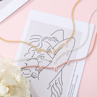Personalized Spaced Letter Name Necklace