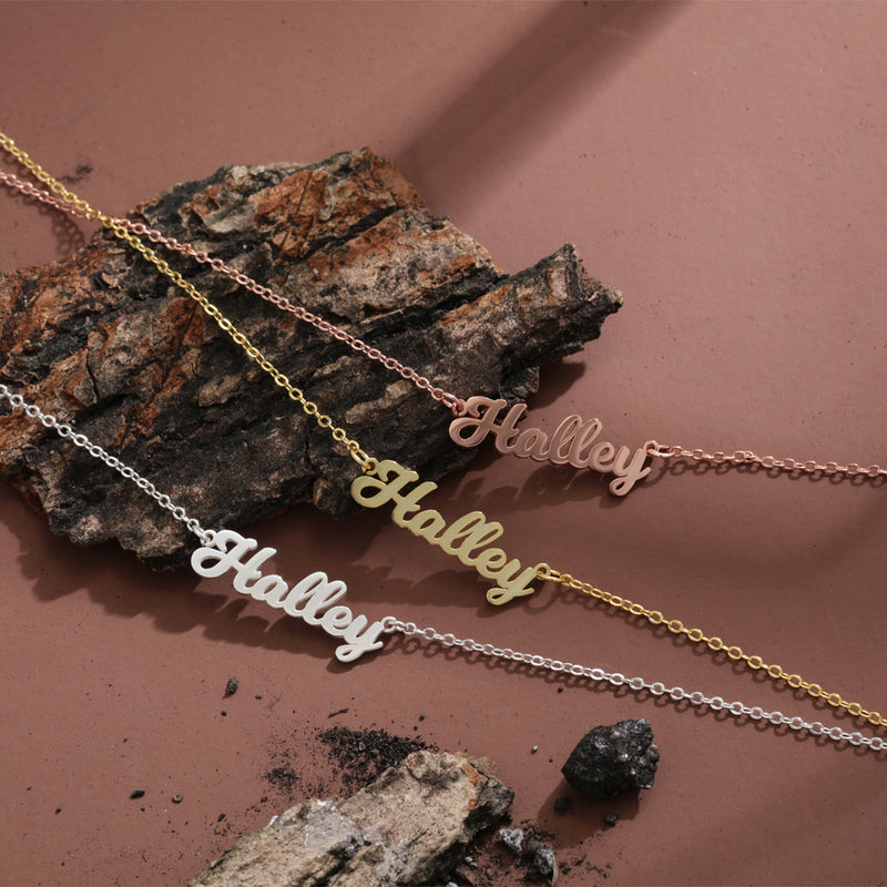 925 Silver Personalized Name Letter Necklace