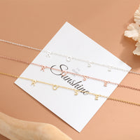 Personalized Floating Letter Name Necklace
