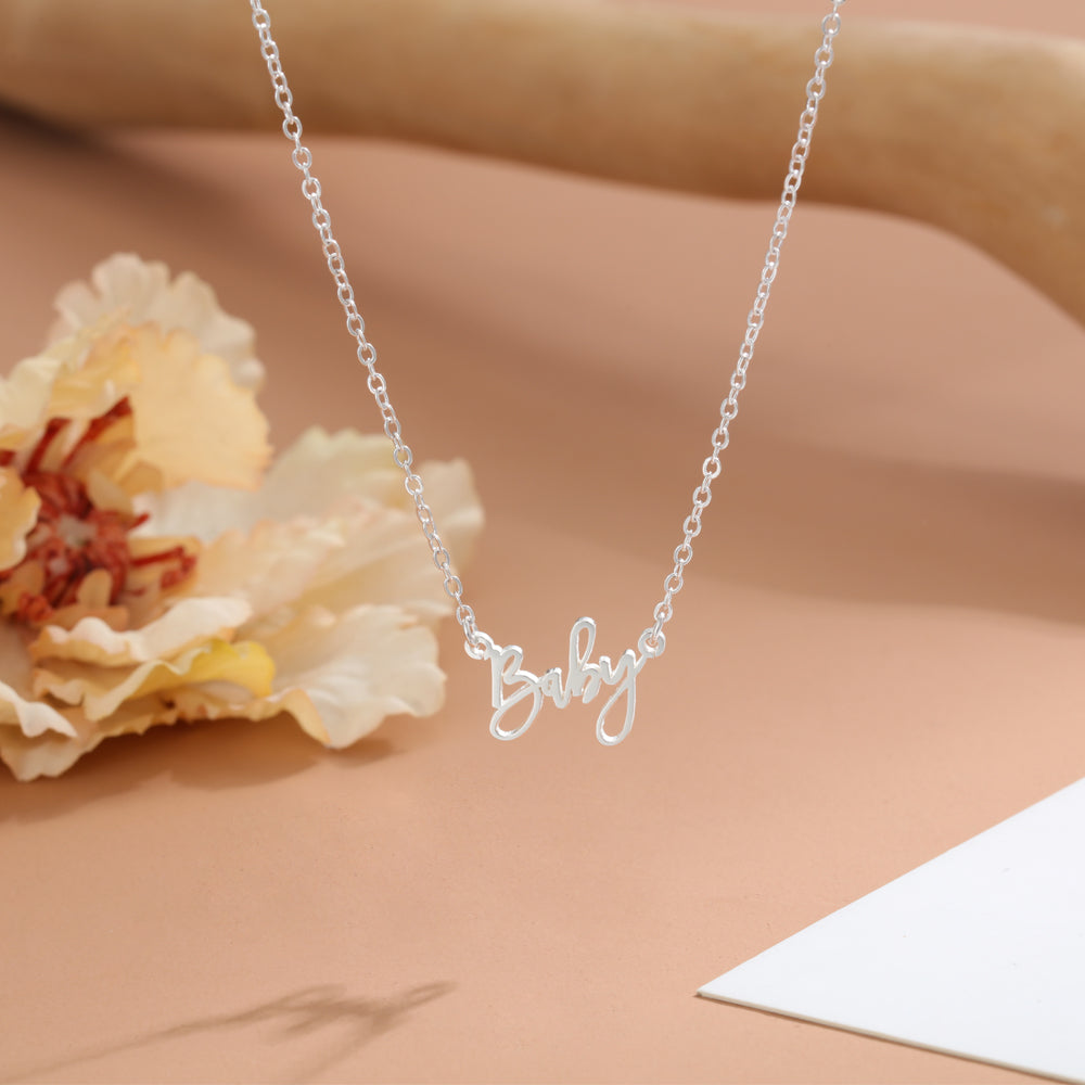 Personalized Dainty Script Name Necklace