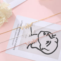 Personalized Heartbeat Name Necklace