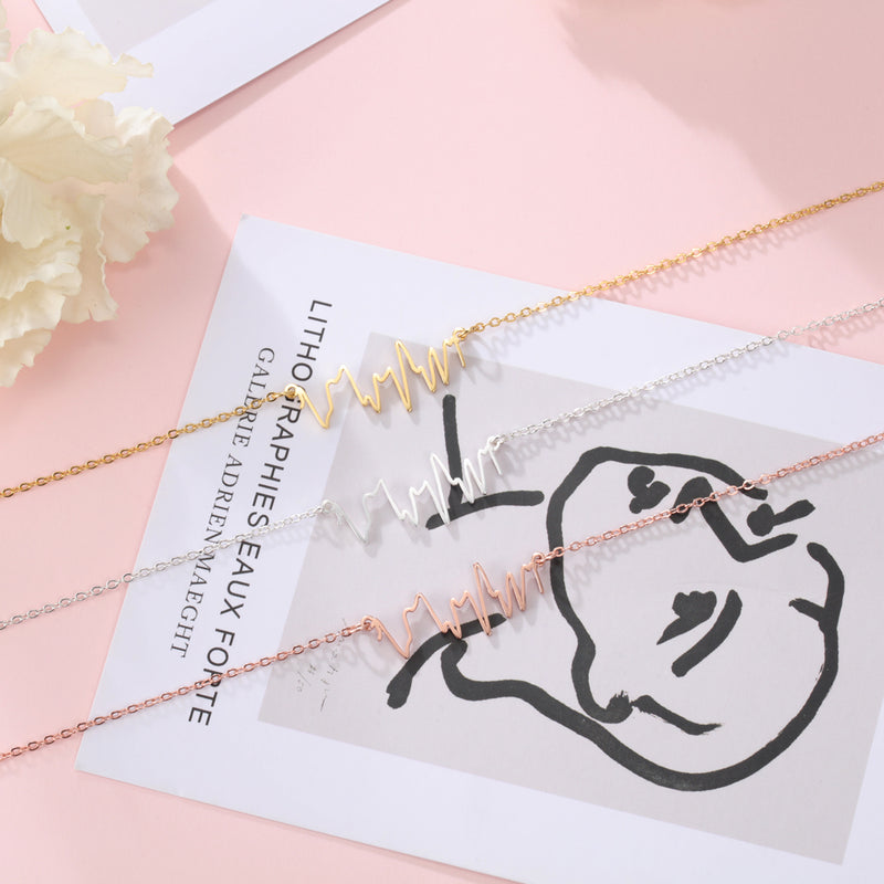 Personalized Heartbeat Name Necklace