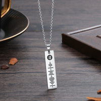 Engraved Spotify Code Bar Necklace